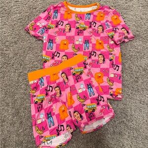 Vibrant Pink Kids Pajama Set